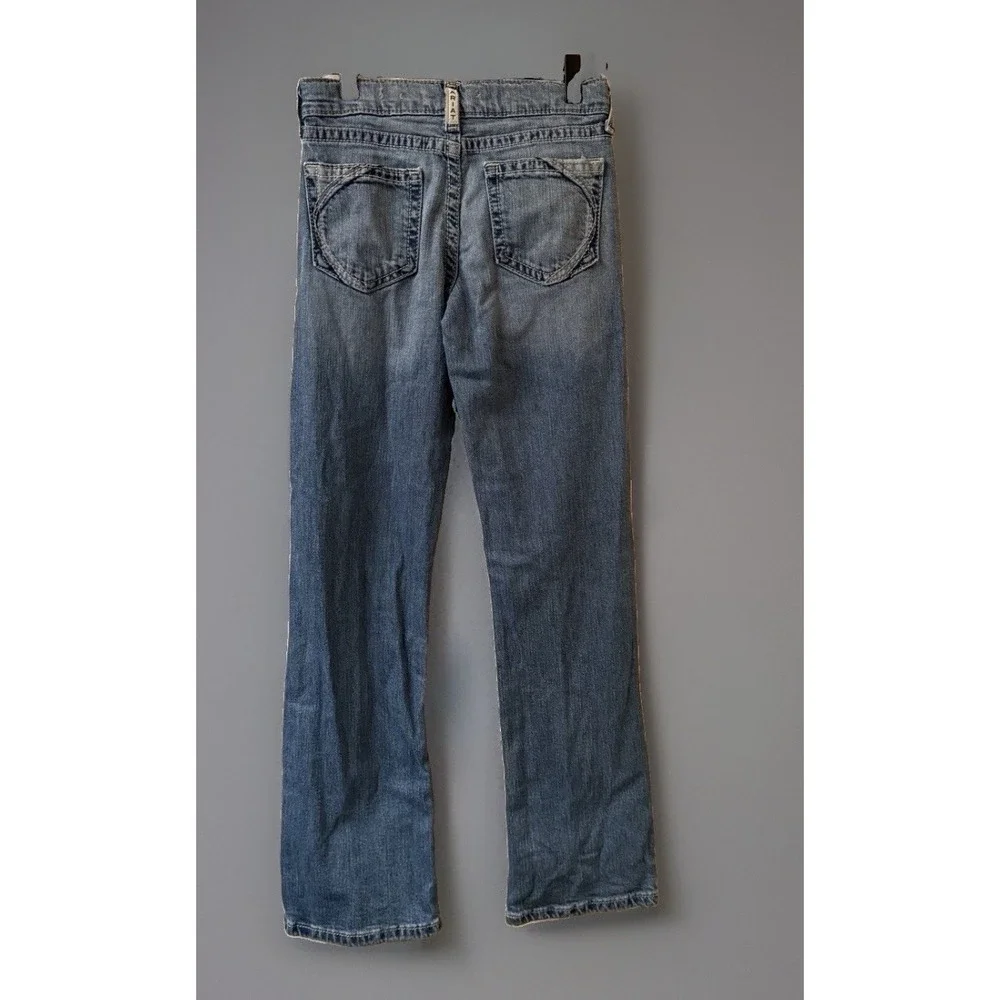 Ariat R.E.A.L. Girls Size 14 Lydia Bootcut Jeans Medium Wash Denim Adjustable